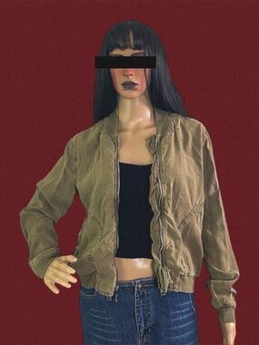 Bella Dahl Tan Bomber Jacket